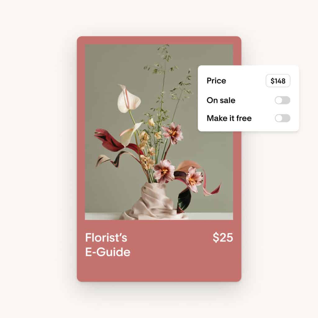 flodesk checkout page